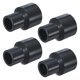 thumbnail image 1 of Uxcell 4-Pack Conector de Reducción de Tubo, Acoplamiento Reductor Recto de 1"*1/2", Gris, 1 of 6