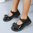 thumbnail image 2 of GiLiling Girls Mary Jane Dress Shoes, Round Toe Girls Flats with Bowknot Adjustable Buckle Strap Non-Slip Sole School Party Shoes (Black, 8 Years), 2 of 8
