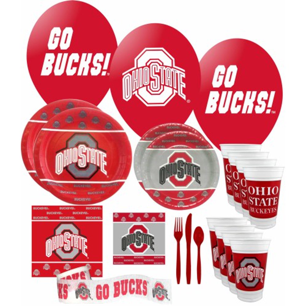 Ohio State Buckeyes Party Supplies Pack 3