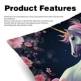 thumbnail image 2 of Unicorn Luxurious Velvet Throw Pillow Inserts with Unique Patterns - Set of 2 Chair Pillow Covers - Available in 16x16, 18x18, 20x20 Inches for All Occasions, 2 of 6