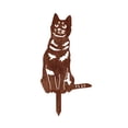 thumbnail image 1 of Estaca de jardín, letrero de jardín, silueta de gatito, estatua de hierro, escultura de animal, altura 30 cm, adorno de jardín, placa para al, 1 of 8