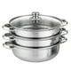 thumbnail image 1 of Olla de Alimentos Wdftyju Acero Inoxidable Multiusos 3 niveles, 1 of 9