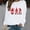 White, variant on Pullover Long Sleeve Tops Women Sweatshirts Funny Humor Fall Shirt Valentine's Day Gnome Print Blouses