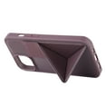 thumbnail image 4 of ELEHOLD Stand Case for iPhone 11,Leather Case with TPU Shockproof Bumper Foldable Kickstand Slim Lightweight Protective Case,Purple, 4 of 8