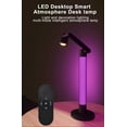 thumbnail image 3 of Hao Cai Yang Bluetooth & Remote Control for Gaming,Smart RGB Desk Lamp - 360° Rotatable Ambient Light with WIFI, Bedroom & Home Decor (Black), 3 of 15