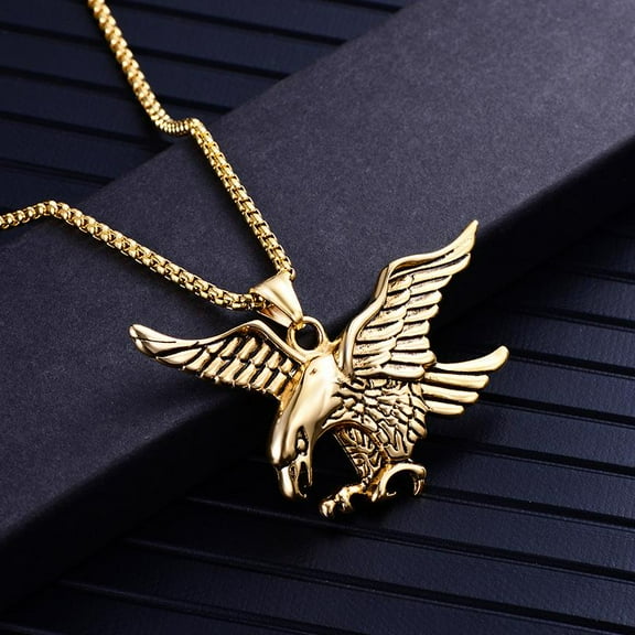 Stainless Steel Necklace Eagle Men's Titanium Steel Pendant Ladies Pendant Necklace Fashion