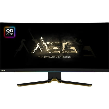 MSI - MEG342CQDOLED 34" OLED Curved Ultrawide QHD FreeSync Premium Monitor  (DisplayPort, HDMI,USB) - Black