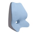 thumbnail image 4 of Almohada de soporte lumbar para coche, ideal para viajes y videojuegos. azul, 4 of 9