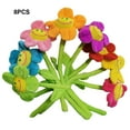 thumbnail image 4 of Matsuzay 8 pack/lote hebillas de cortina de flor de sol de felpa Artificial suaves y cómodas para agregar decoración Tratamientos de ventanas, 4 of 6