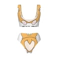 thumbnail image 5 of Daiia Prince Corgi Dog Women's Bikini Set Two Piece Swimsuit High Waisted Bikini Adjustable Straps Bikini Perfect for Beach, Pool, and Summer Vacation-XX-Large, 5 of 9