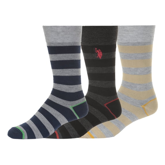 Mens Dress Socks Fun Crazy Colorful Gift 3-Pack Awesome Happy,