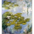thumbnail image 2 of Monet, Claude 26x28 Black Ornate Wood Framed with Double Matting Museum Art Print Titled - Nympheas - Water Lilies, 2 of 4