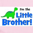 thumbnail image 2 of CafePress - I'm The Little Brother! Dinos Body Suit - Long Sleeve Cotton Baby Bodysuit, 2 of 4