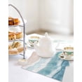 thumbnail image 4 of Ombre Blue Coastal Kitchen Dish Towels for Drying Dishes Set of 2, Summer Ocean Beach Gradient Waves Beige Waffle Weave Microfiber Hand Tea Bathroom Towels Quick Dry & Absorbent Towel 12x12, 4 of 7