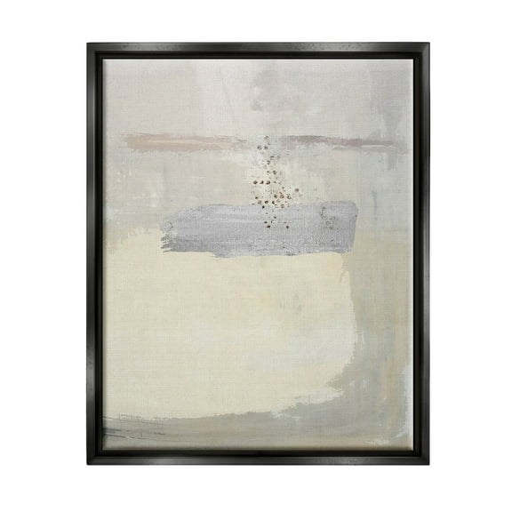 Beige Modern Abstract Arrangement Abstract Graphic Art Jet Black Framed Art Print Wall Art