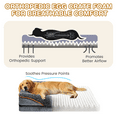 thumbnail image 6 of Cshidworld Orthopedic Dog Bed for Large and Medium Dogs, Dog Sofa Bed with Removable Washable Cover, Non-Slip Bottom, Couch Pet Bed with Fleece Dog Blanket, 30 x 20 x 5.5 Inch, 6 of 9