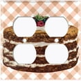 thumbnail image 3 of Metal Light Switch Plate Cover Elegant Chocolate Cake Dessert CAK008, 3 of 13