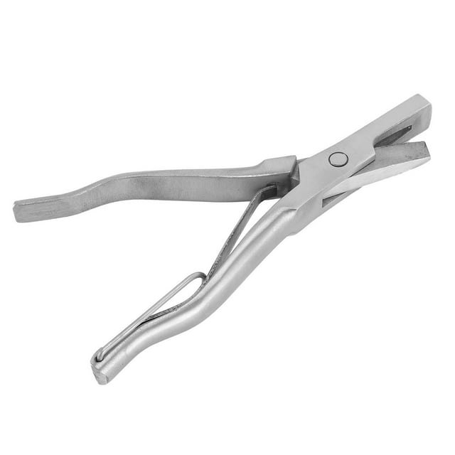 Ear Notcher, Rustproof Stainless Steel Livestock Ear Tag Pliers Easy To Use With Built In Clamping Spring for Identification
