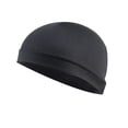 thumbnail image 2 of XIAOCHA Stretch‑Fit Skull Cap for Men Solid Hats Outdoor Fall‑Winter Toque,Black, 2 of 3