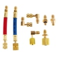 thumbnail image 1 of Accesorios Adaptadores Ajustables R134A Acoplador Kit de Manguera de Adaptador de Aire Acondicionado de CA Alto Bajo, 1 of 8