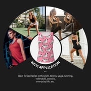 Picia Cute Cartoon Zebra Pattern Womens Workout Tank Top,Breathable Activewear,Slim Fit Athletic Top,Versatile Workout Moisture-wicking top-Large