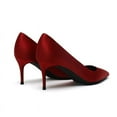 thumbnail image 3 of YCNYCHCHY Women Office Shoes Red Black Silk Pump Sexy Luxury 6cm Thin Heels Pointed Toe Ladies Wedding Shoes Star Model Pumps Shoes, 3 of 6