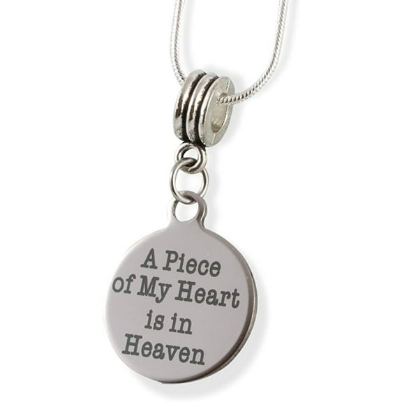 "A Piece of My Heart is In Heaven " Necklace Pendant Jewelry