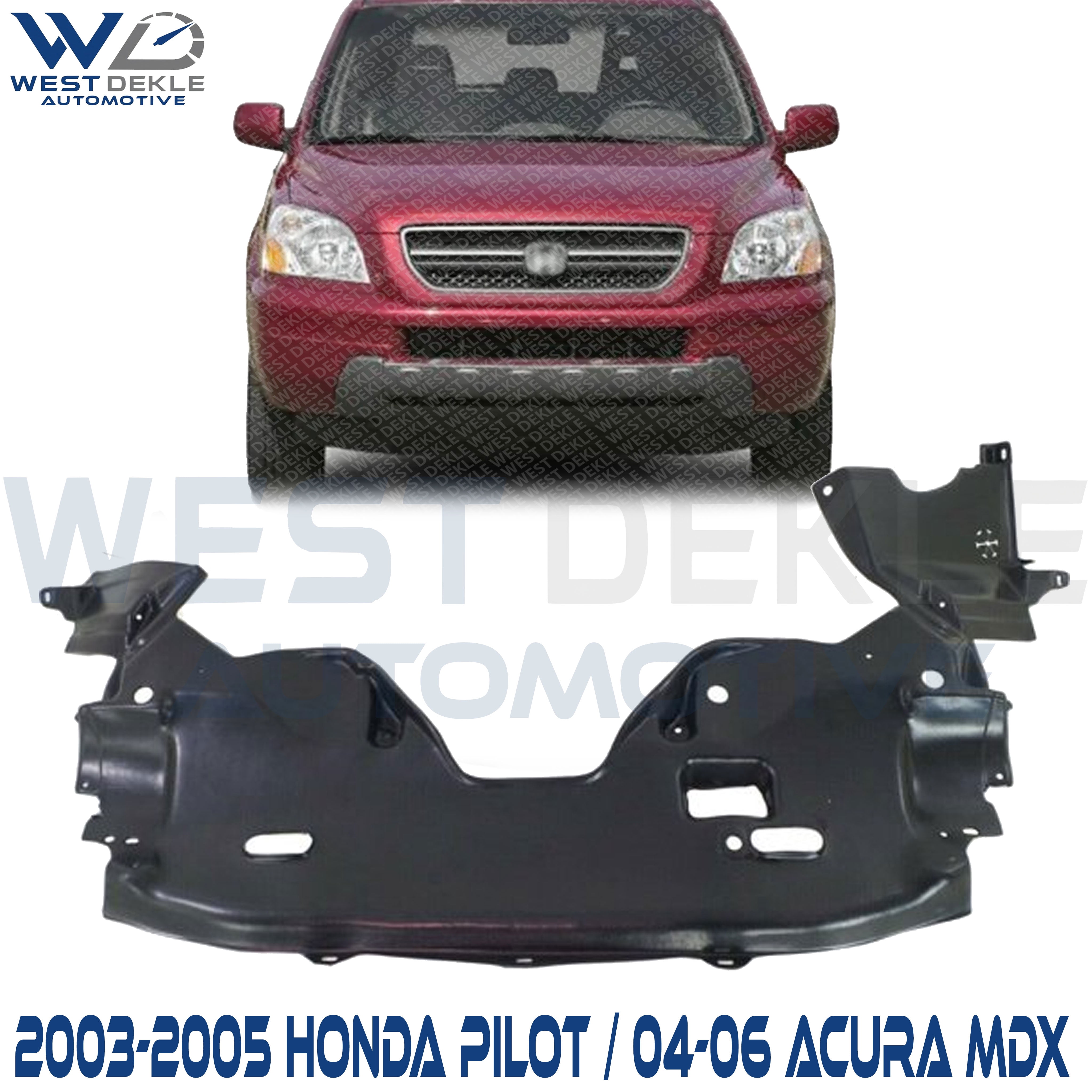 KOJEM Front Engine Splash Shield for 2015-2020 Honda Fit DX LX EX