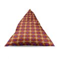 thumbnail image 4 of Ethnic Lounger Chair Bag, Funky Bohemian Ceramic Tiles Style Culture Motif with Zigzags Geometric, High Capacity Storage with Handle Container, Lounger Size, Blue Violet Ginger Red, by Ambesonne, 4 of 5