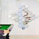 thumbnail image 2 of EeaseMX 12 pegatinas de pared con espejos acrílicos hexagonales, decoración para el hogar, sala de estar, arte moderno, 8 x 8 cm (plateadas), 2 of 7
