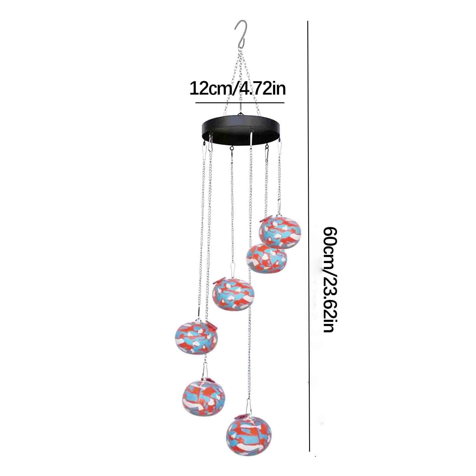 3pcs Charming Wind Chimes Hummingbird feeders for Outdoors Hanging ant and bee Proof,Never Leak,Perfect Garden Decor for Outside