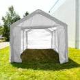 thumbnail image 6 of ALEKO 10' x 20' Steel Frame with PVC Removable Walls Canopy Carport Tent, Heavy Duty, White Color, 6 of 21