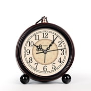 TIMESS Alarm Clock Quartz Analog Vintage Alarm Clocks, Travel Size