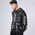 thumbnail image 4 of Sudadera con capucha para hombre, ropa técnica, hip hop, ropa urbana, sudaderas con capucha, estampado de patchwork, jersey de manga larga, sudadera japonesa, otoño invierno, 4 of 5