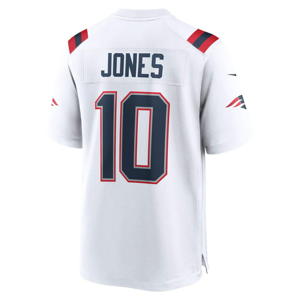 Men's Nike Jones White Patriots Player Game Jersey - Walmart.com