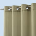 thumbnail image 4 of Sun Zero Sailor Indoor/Outdoor UV Protectant Room Darkening Grommet Curtain Panel, 54"x84", Khaki, 4 of 6