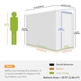 thumbnail image 3 of Outsunny 4' x 8' Lean to Outdoor Shed with Lock, Dark Grey, 3 of 10