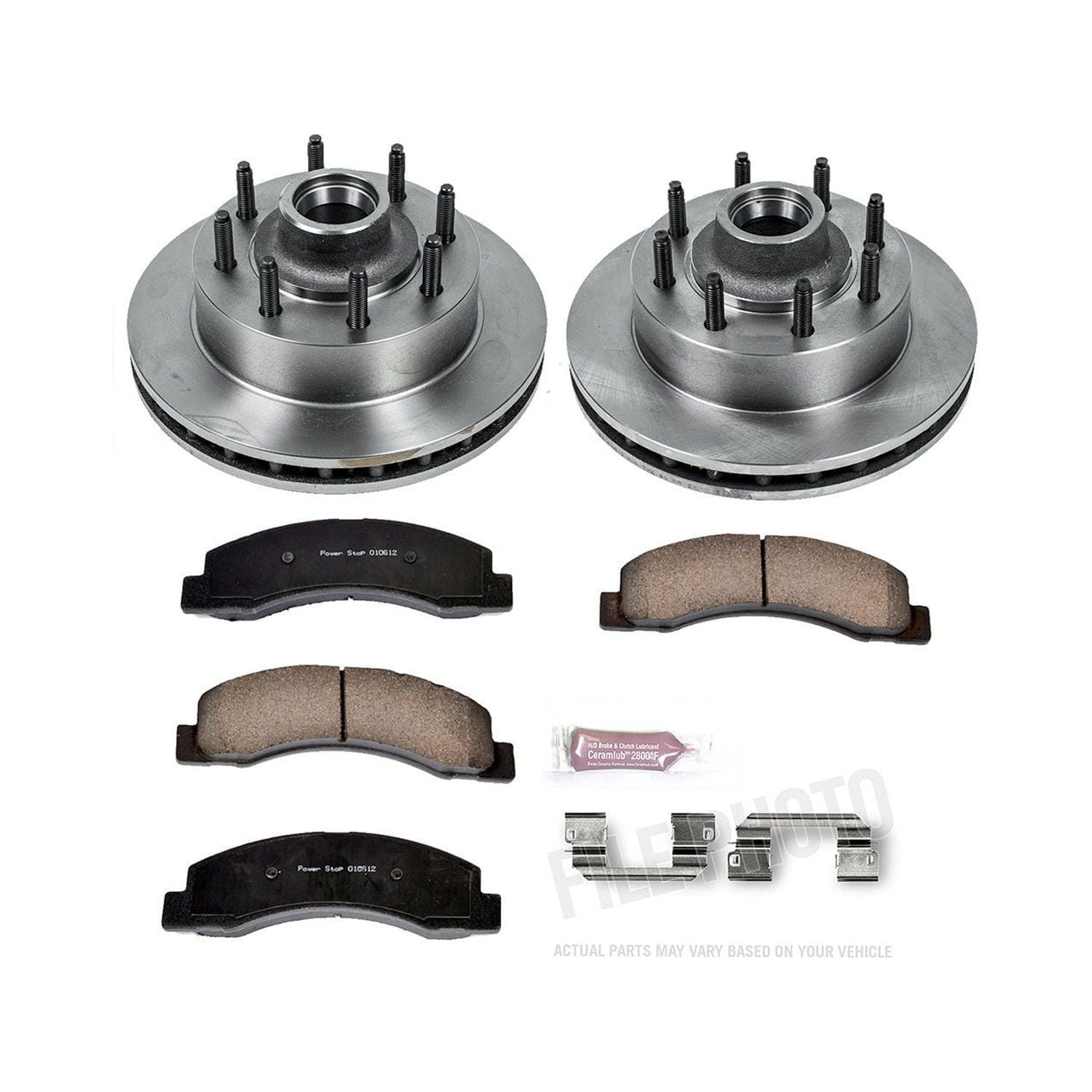 Power Stop Front Stock Replacement Brake Pad and Rotor Kit KOE1893