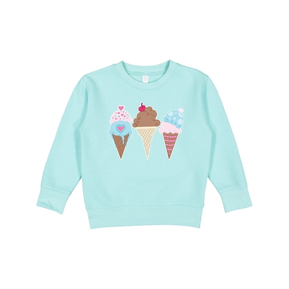 Inktastic Retro Valentine Ice Cream Cones Toddler Sweatshirt
