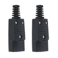 thumbnail image 1 of 2X Black IEC-320 C14 Male Plug AC Power Inlet Socket Connector 250V 10A,2 Inlet Socket,Black, 1 of 8