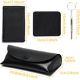 thumbnail image 3 of Glasses Case Set - PU Leather Sunglasses Storage Bag with Cleaning Cloth and Screwdriver, 3 of 5