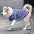 thumbnail image 6 of Fleece Warm Autumn Winter Classic Large Dog Clothes Hoodies Jacket Sweater Dogs Coat GREY 9XL, 6 of 8