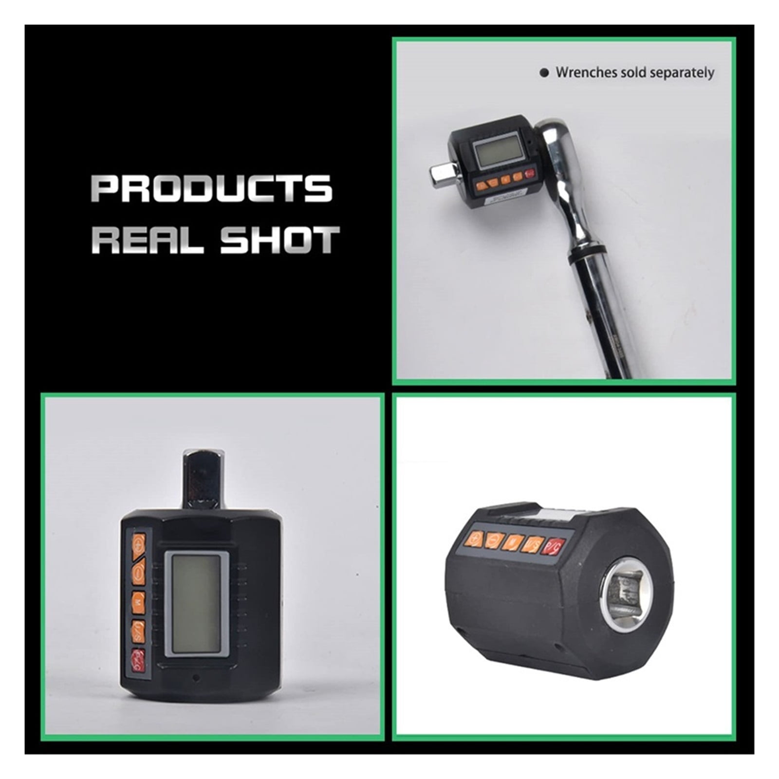 Digital Torque Wrench Adapters High Accuracy Automotive Torque Wrench Backlit Display 4 Torque Unit Bike Car Repair Bicycle Tool ,Versatile Torque Units