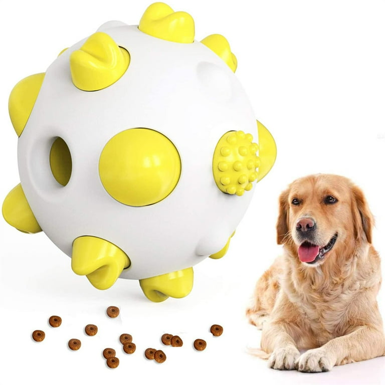 Dog Puzzle Toy Dog Treat Ball Dog Tooth Cleaning Toy Interactive