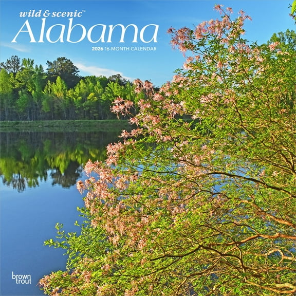 Alabama Wild & Scenic | 2026 12x24" (Hanging) Wall Calendar | Plastic-Free