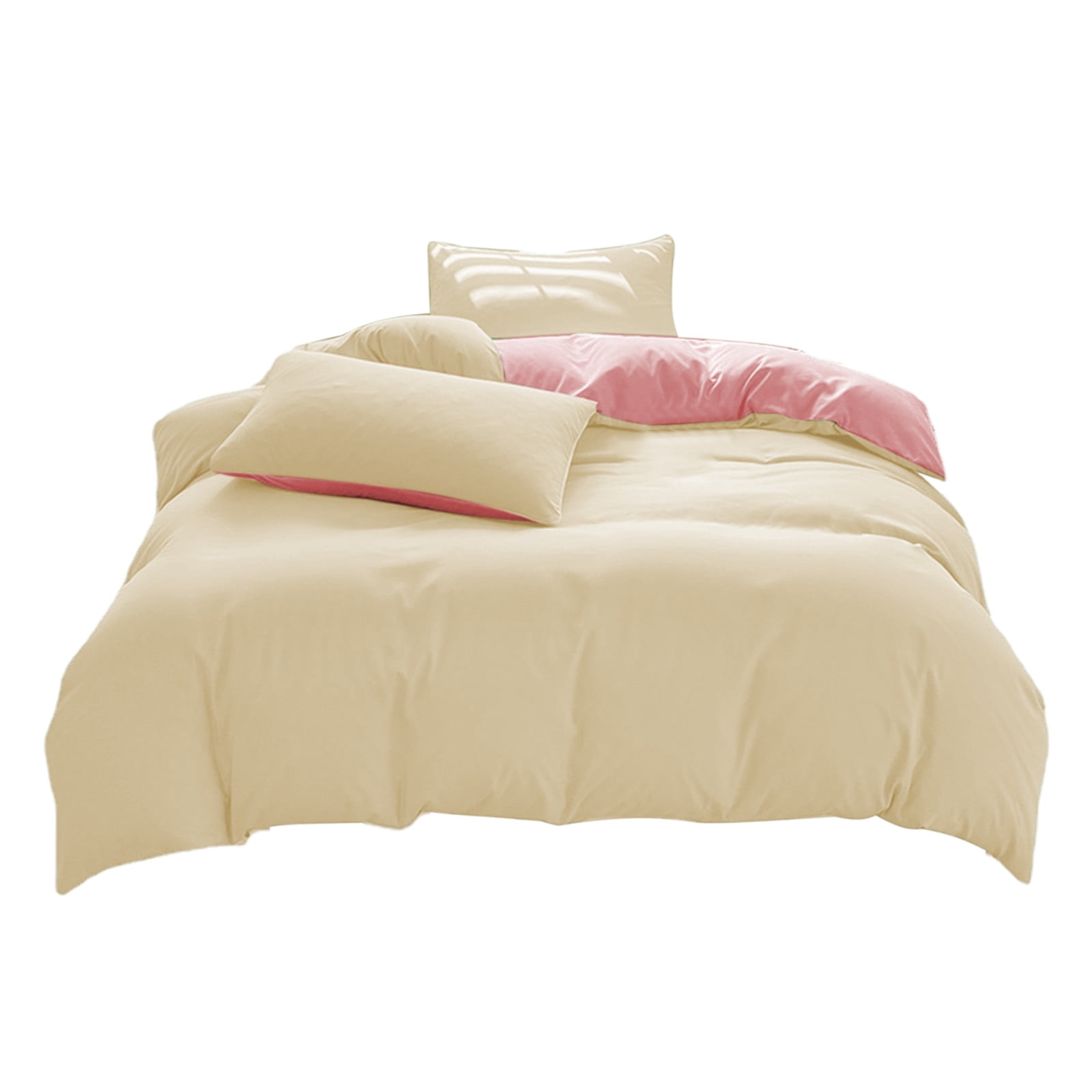 Muecwrye Bedding Comforter Sets, Queen Sheet Set,Washable Cotton Sheets, King Size Comforter Set, Twin Mattress Protector, Standard Size Set of 4 (1 Duvet Cover, 1 Bed sheet, 2 Pillow Covers)