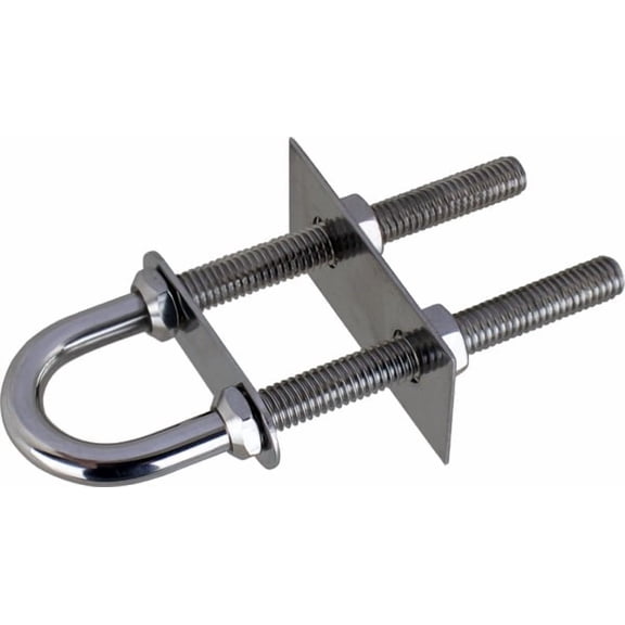 Sea-Dog Line 080155 Stern Eye 7/16" Large Plate, Machined AISI 304 Stainless Steel