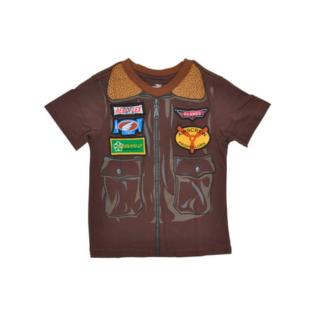 Toddler Boys Air Planes Pilot Jacket Costume T-Shirt