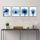 thumbnail image 5 of Flor azul parpadeante Pinturas abstractas modernas JFHHH pequeña, 5 of 5