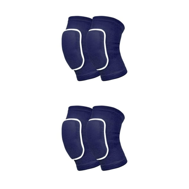 Yuarrent Rodilleras de algodón que absorben el sudor para deportes y voleibol, rodilleras deportivas para niños, disfraz de esponja azul como Azul Como se muestra 2Conjunto